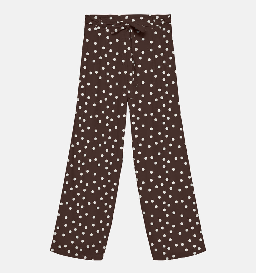 Vero Moda Melisa White Dots Donkerbruine Broek voor dames (374967)