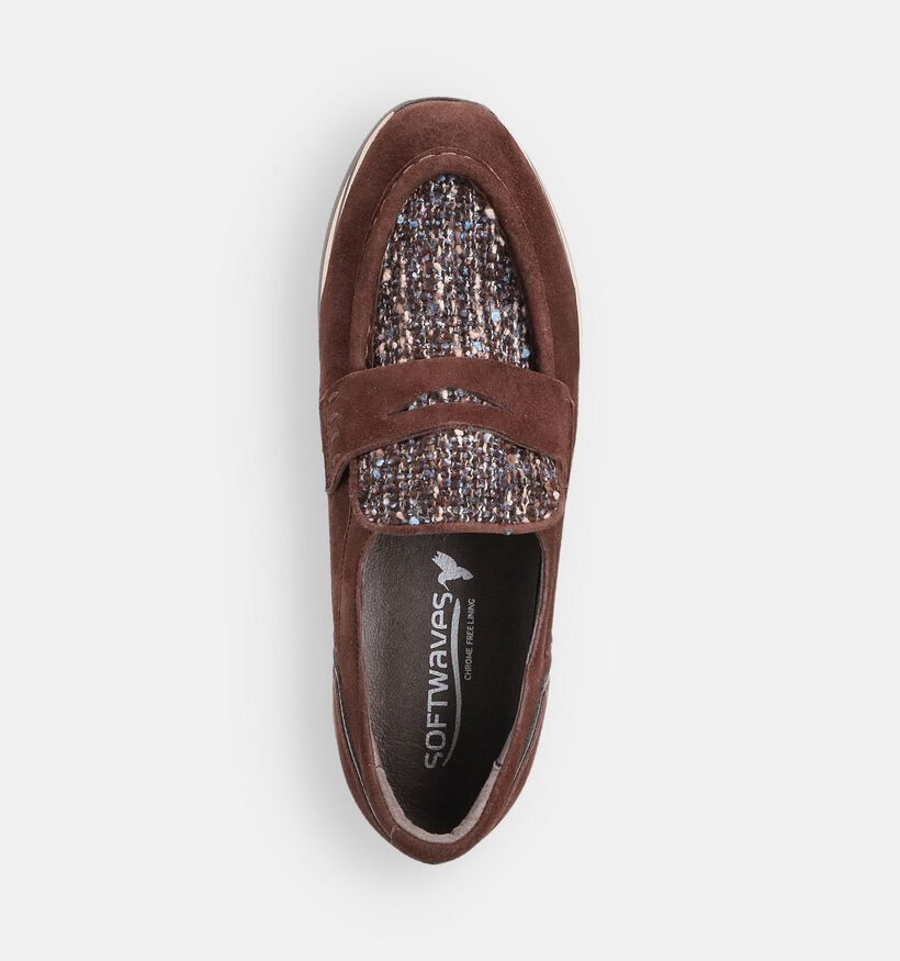 Softwaves Chaussures sans lacets en Brun pour femmes (364902) - pour semelles orthopédiques