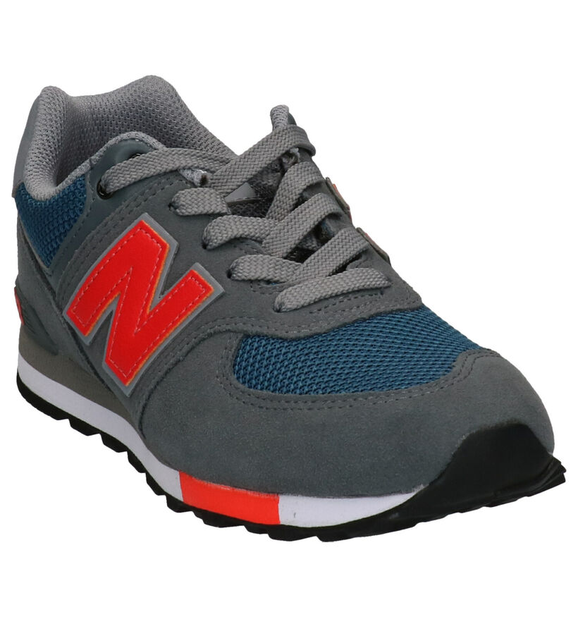 New Balance GC574 Baskets en Bleu en textile (253363)