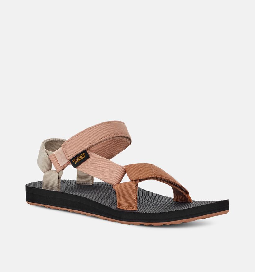 Teva Original Universal Sandales plates en Marron pour femmes (354698)