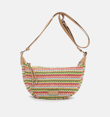 Emily & Noah Crossbody tassen Beige/Roze/Rood