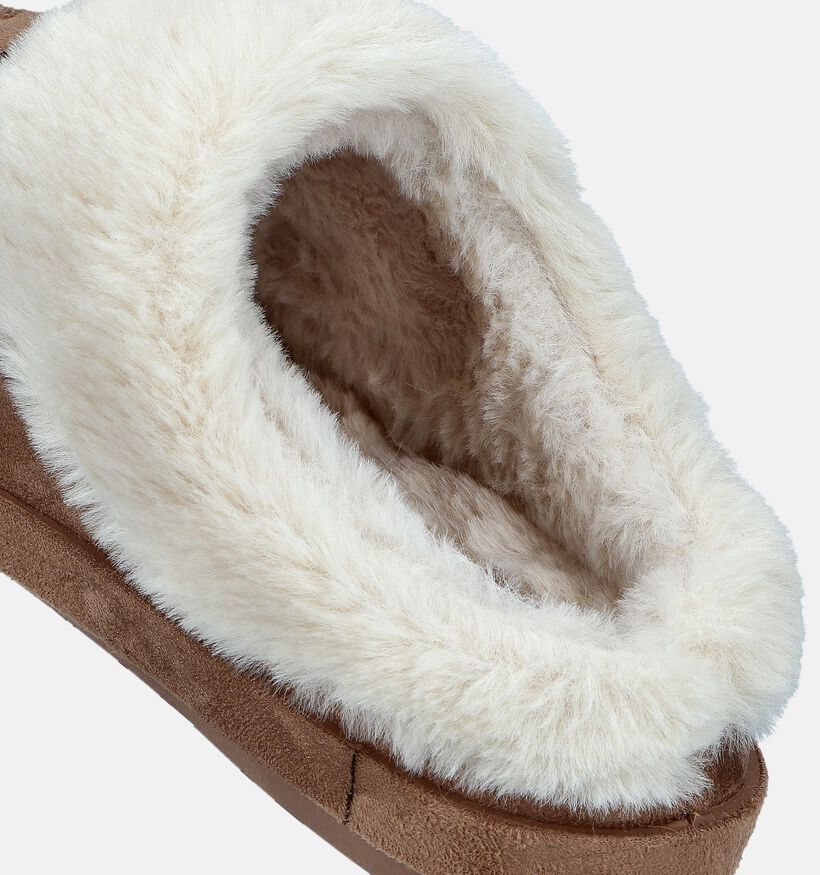 Torfs Home Pantoufles ouvertes en Beige pour femmes (349390)