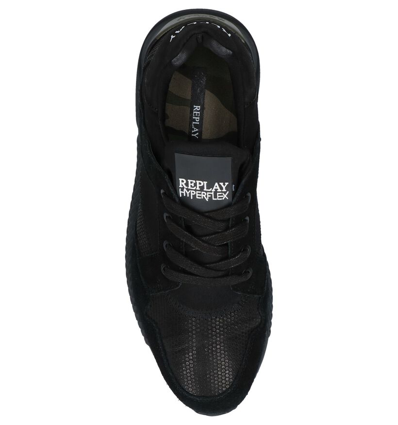 Replay Slip-on en Noir en daim (231706)