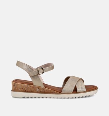 Tamaris Sandalen Wit/Goud/Blauw