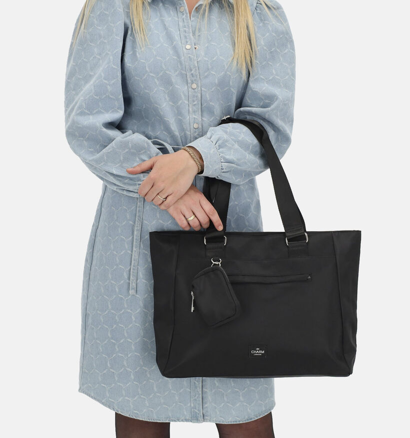 Charm Cabas avec fermeture éclair en Bleu pour femmes (348914)