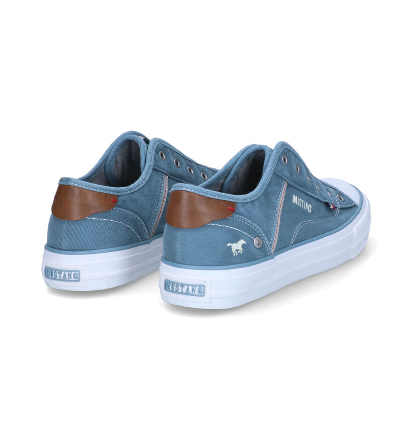 Mustang Blauwe Slip-on Sneakers voor dames (303675)
