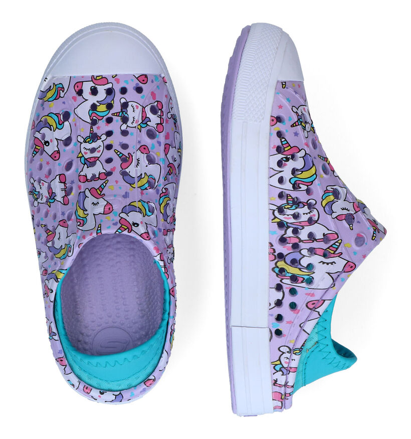 Skechers Foamies - Guzman Steps Roze Sandalen voor meisjes (307235)