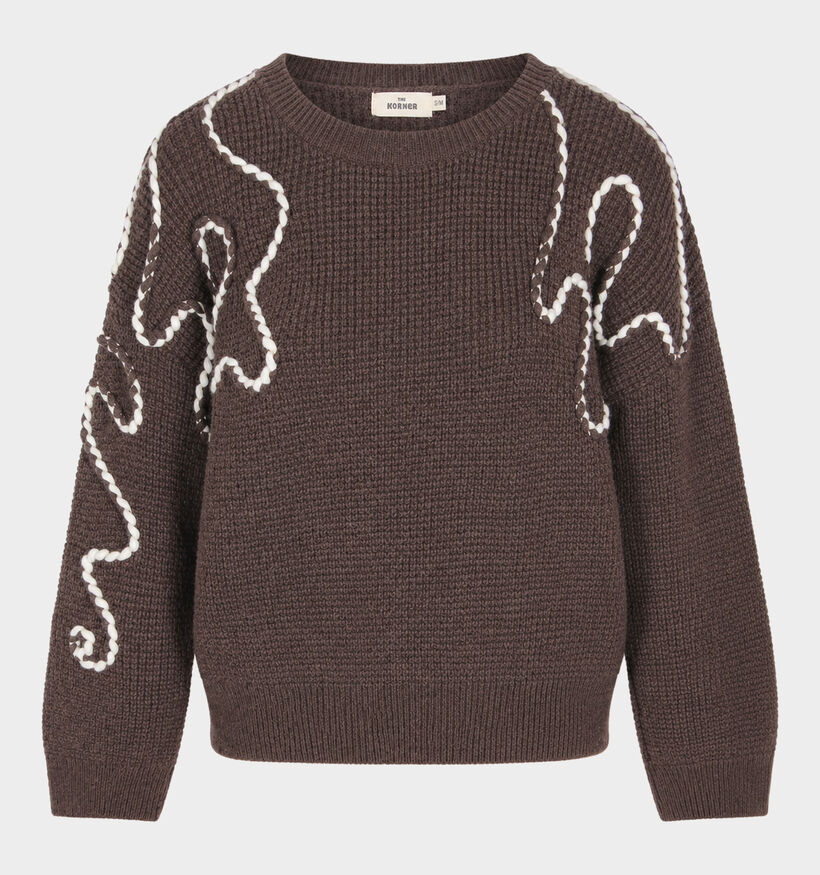 The Korner Pull en Brun fonc&eacute; pour femmes (382194)