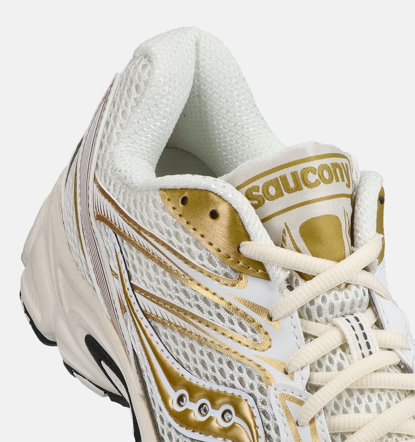 Saucony Ride Millenium Baskets en Or/Ecru pour femmes (376606)