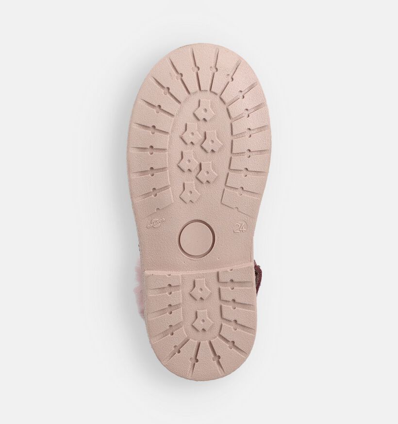 STONES and BONES Posy Boots à lacets en Mauve pour filles (365028) - pour semelles orthopédiques