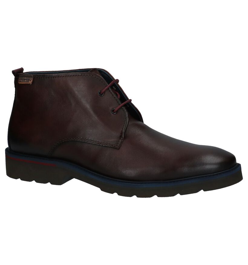 Donker Bruine Geklede Boots Pikolinos Salou in leer (233403)