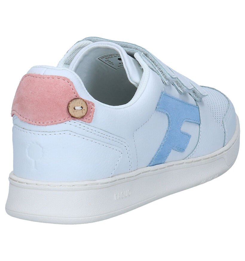 Faguo Hazel Witte Sneakers in kunstleer (288224)