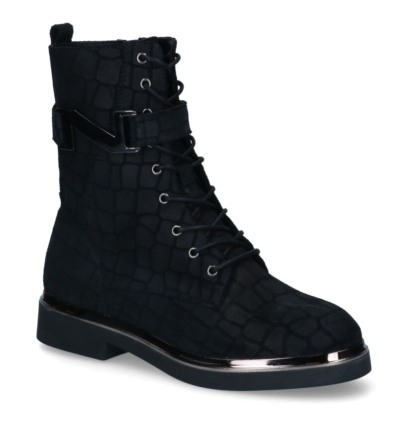 Nathan-Baume Bottines à lacets en Cognac en daim (315968)