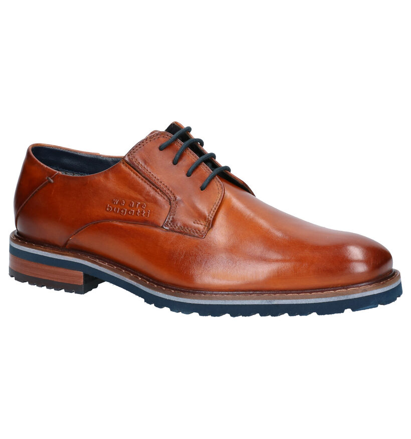 Bugatti Cognac Geklede Schoenen in leer (255350)