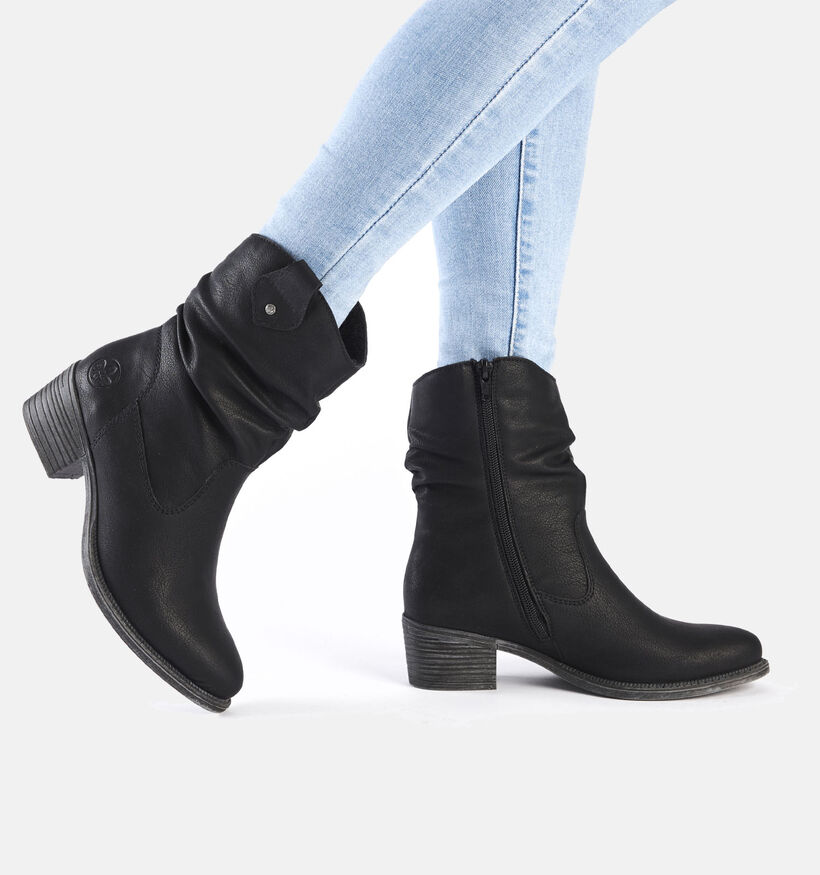 Rieker Zwarte Cowboy boots voor dames (344418)