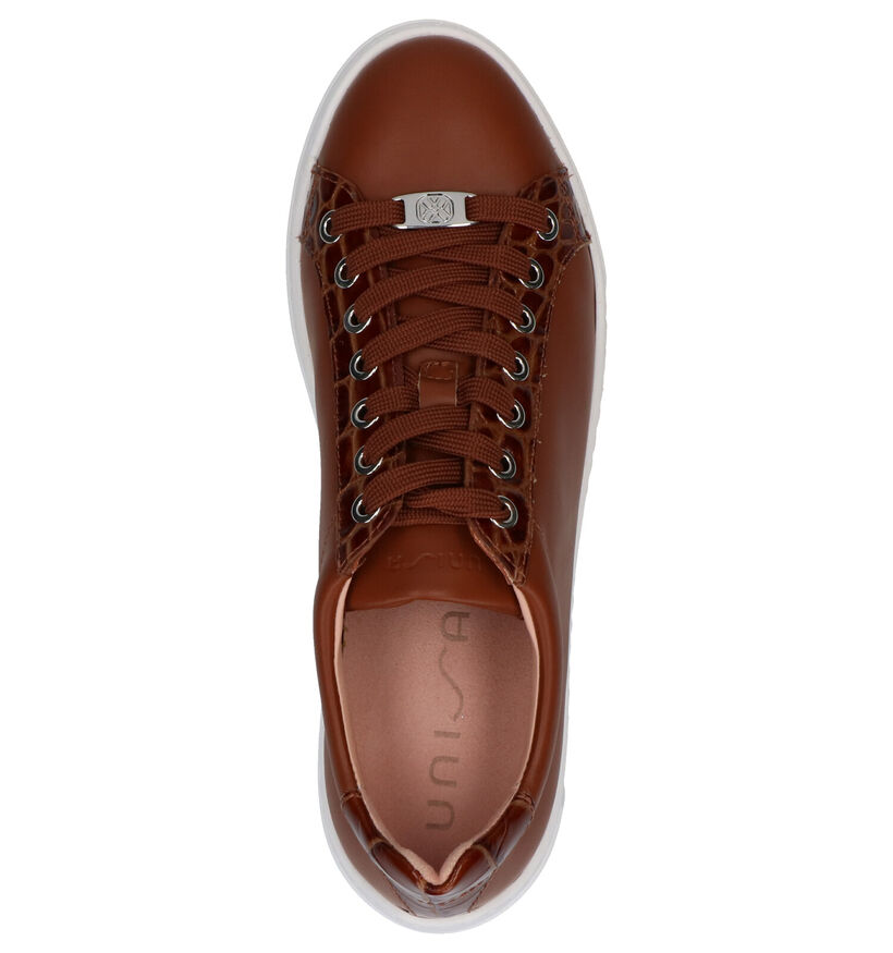Unisa Franci Chaussures à lacets en Brun en cuir (274906)