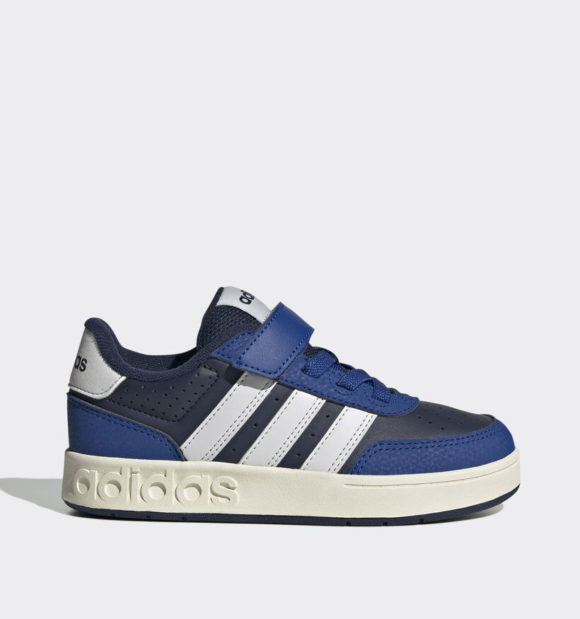adidas Breakbase Baskets en Bleu fonc&eacute;/Noir pour gar&ccedil;ons (372786) - pour semelles orthop&eacute;diques