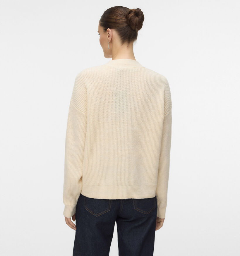 Vero Moda Aries V-Neck Gilet en Beige pour femmes (366109)