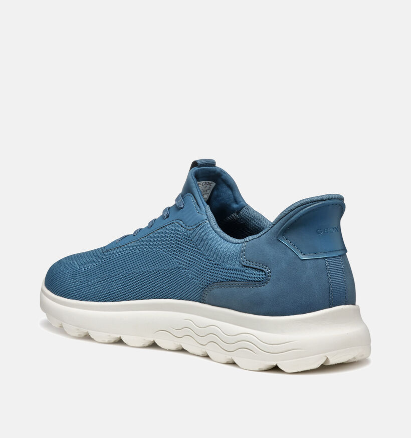 Geox Spherica Plus Blauwe Veterschoenen voor heren (353858) - geschikt voor steunzolen
