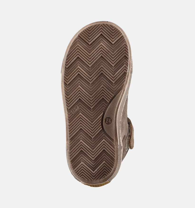STONES and BONES LIAM Bruine Hoge Sneakers voor jongens (362040) - geschikt voor steunzolen