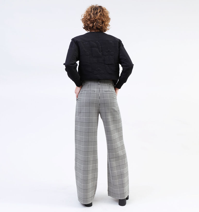 Mexx Zwarte Geruite broek voor dames (334042)
