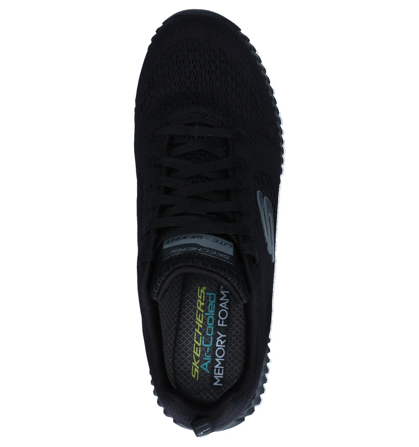 Skechers Elite Flex Baskets en Noir en textile (287005)