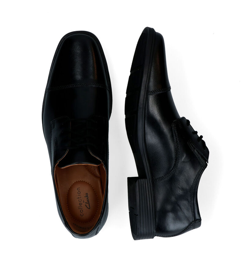 Clarks Tilden Cap Chaussures habillées en Noir pour hommes (307887)