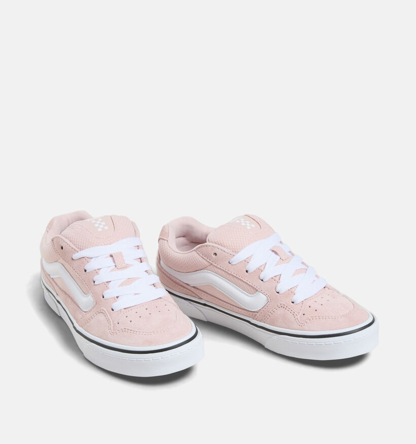 Vans Caldrone Baskets pour skate en Rose pour femmes (351404)