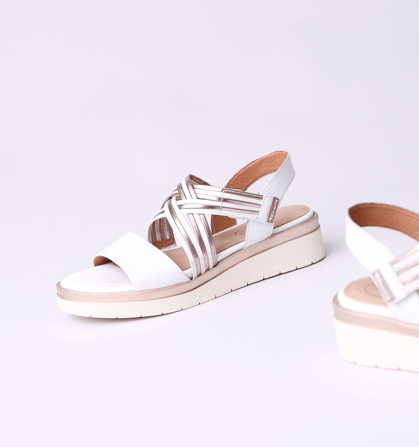 Tamaris Comfort Witte Sandalen voor dames (338176) - geschikt voor steunzolen