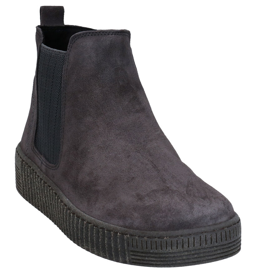 Gabor Best Fitting Bottines en Gris en nubuck (282409)