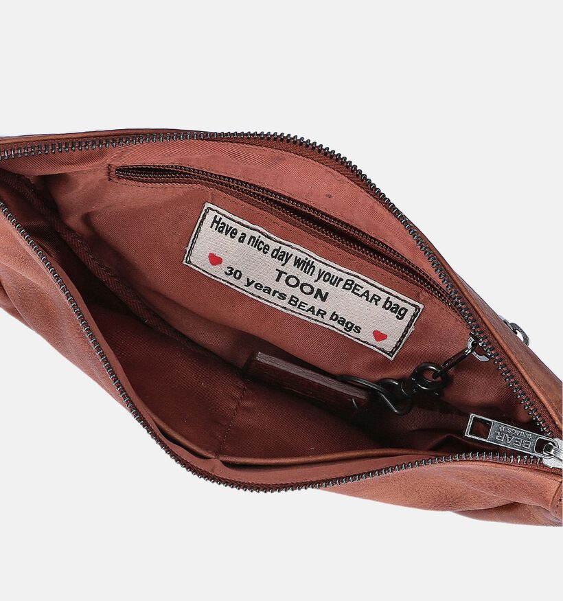 Bear Design Sac porté croisé en Cognac pour femmes (358912)