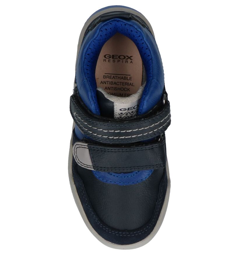Geox Chaussures hautes en Bleu foncé en cuir (223171)