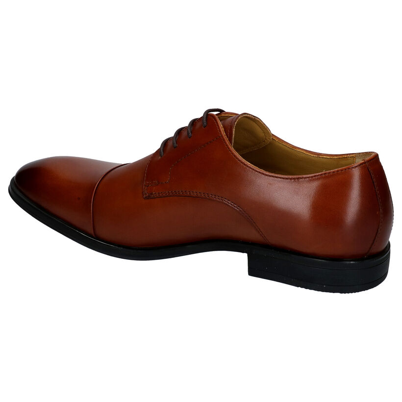 Steptronic Franco Chaussures à lacets en Cognac en cuir (283671)