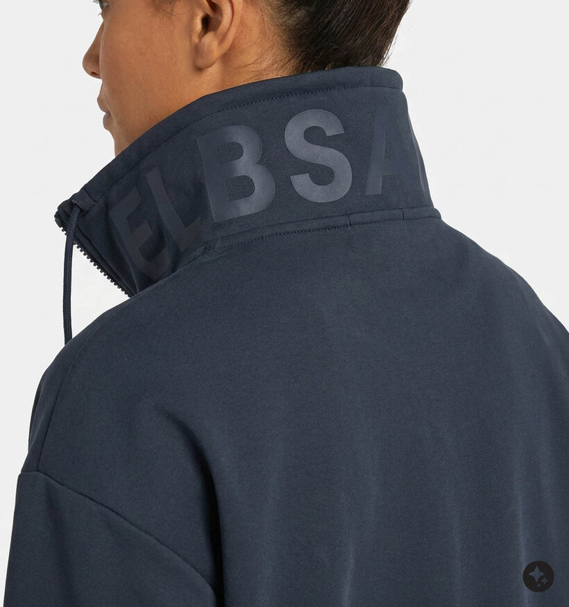 Elbsand Roana Manteau court en Bleu fonc&eacute; pour femmes (381287)