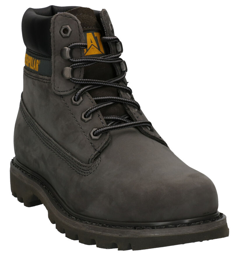 Caterpillar Bottines en Gris foncé en nubuck (256188)