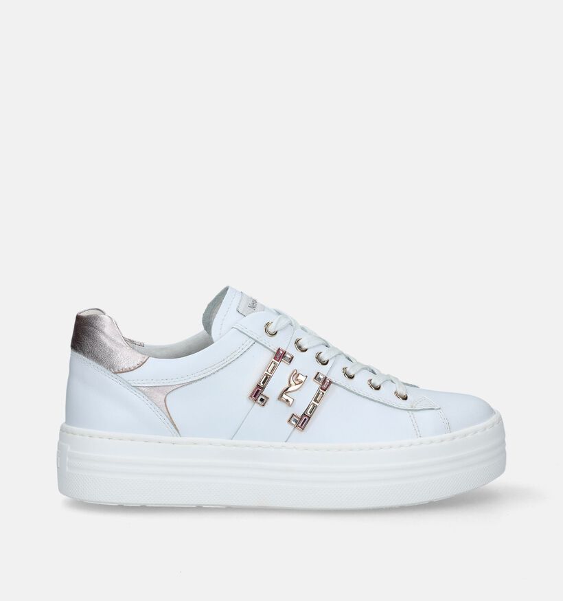 NeroGiardini Witte Sneakers voor dames (339452) - geschikt voor steunzolen