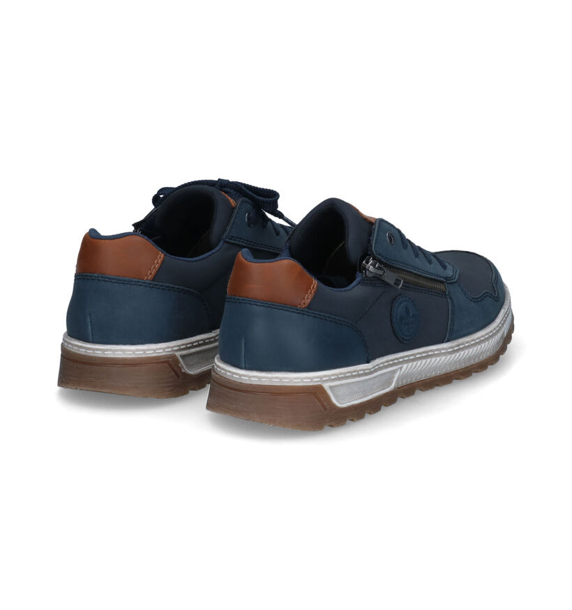 Rieker Blauwe Veterschoenen voor heren (344396)