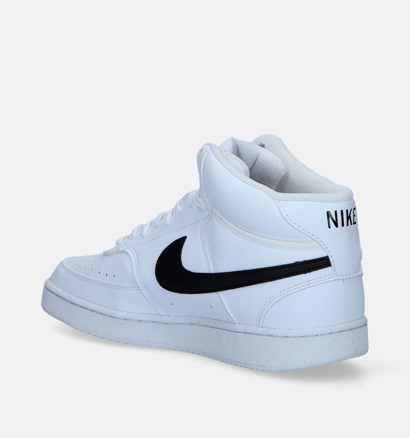 Nike Court Vision Mid Next Nature Baskets en Blanc pour hommes (340394)