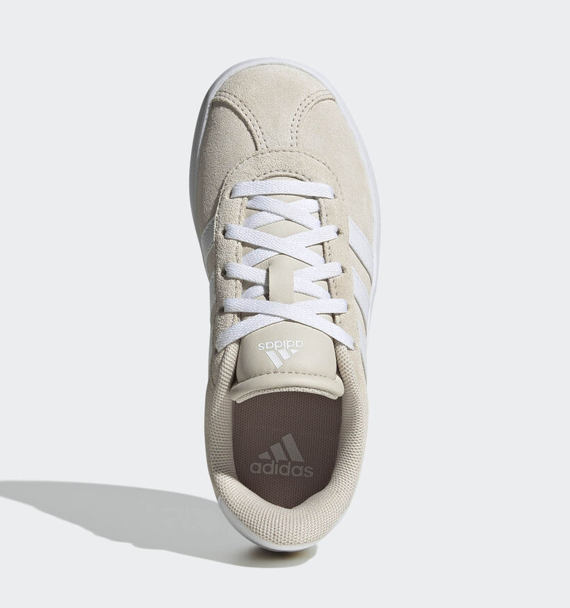 adidas VL Court 3.0 Ecru Sneakers voor meisjes, jongens (357441) - geschikt voor steunzolen