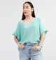 Dolce C. Pull avec col en V en Vert pour femmes (349573)