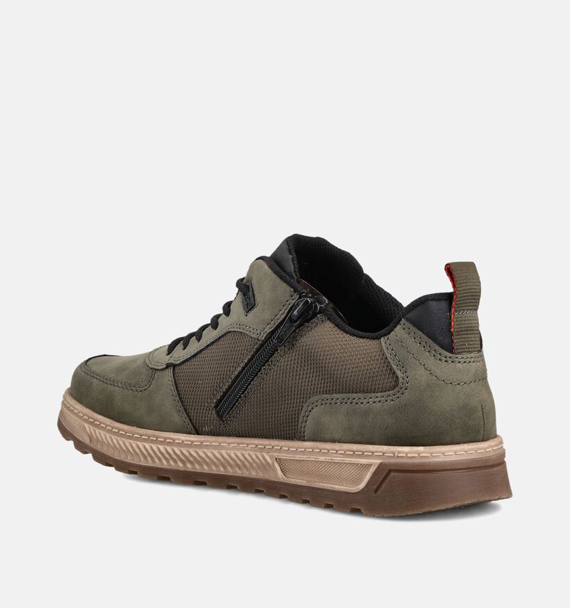 Rieker Baskets basses en Vert kaki pour hommes (376532)