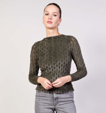 Longsleeves vert Vila T-shirts Vert