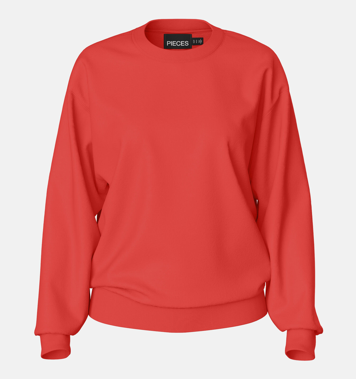 Pieces Chilli Rode Oversized sweater Dames Truien Online op TORFS.BE