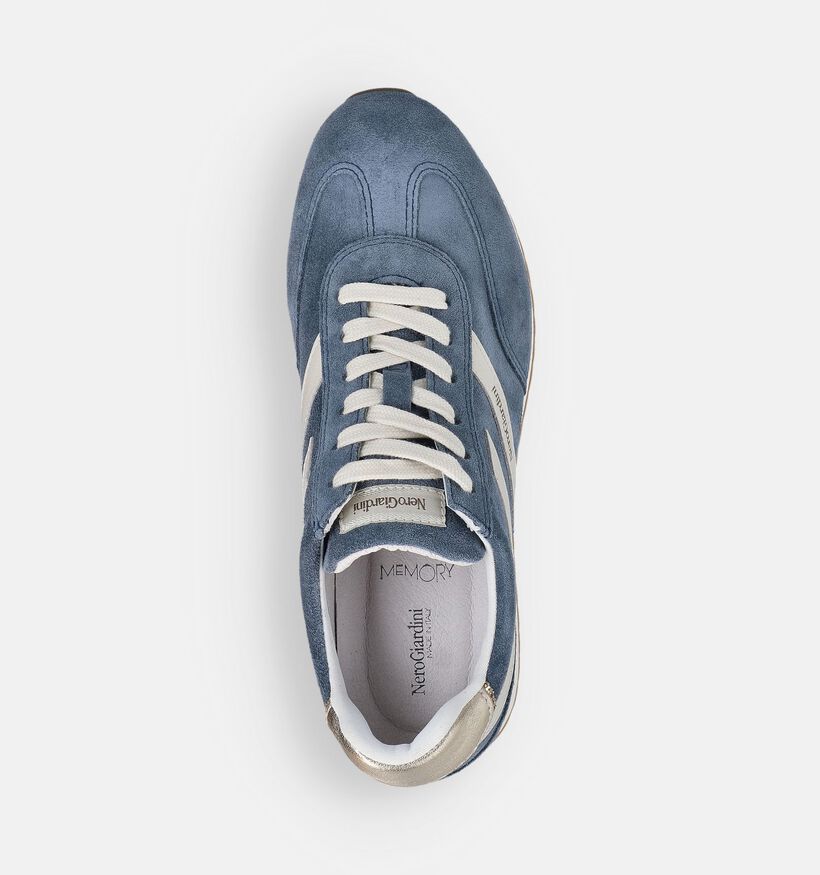 NeroGiardini Blauwe Sneakers voor dames (374164) - geschikt voor steunzolen