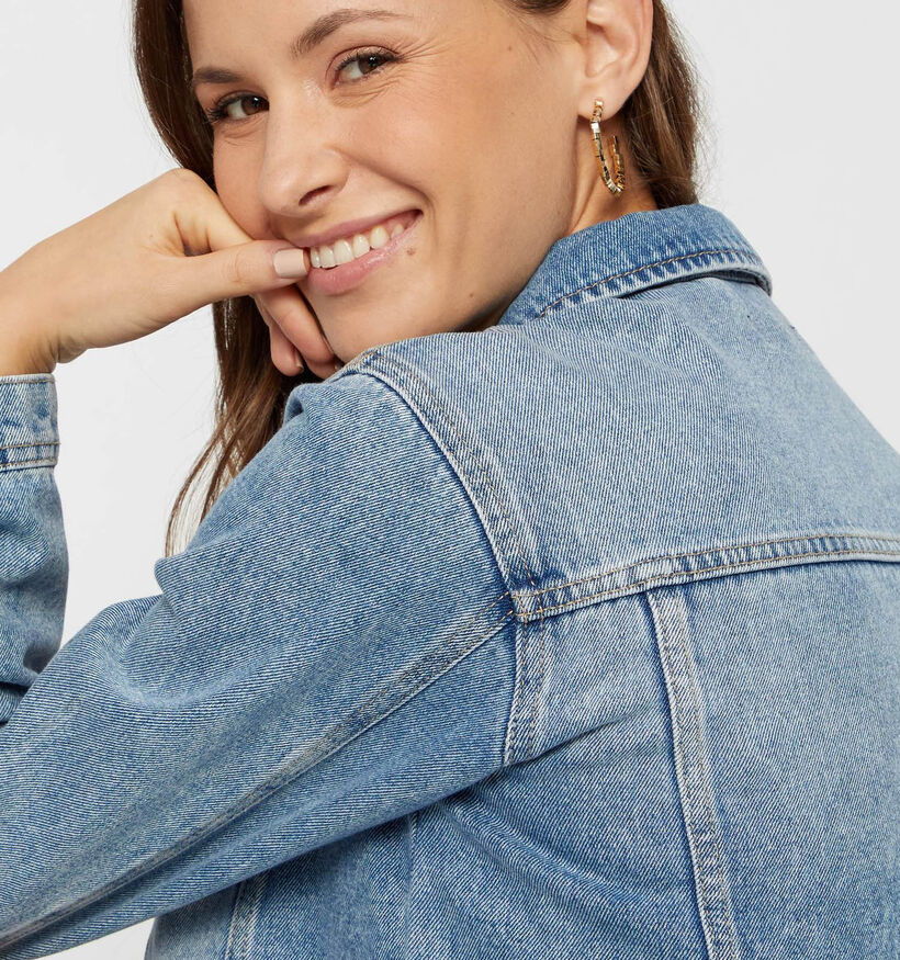 Pieces Lou Veste en jean en Bleu (298652)