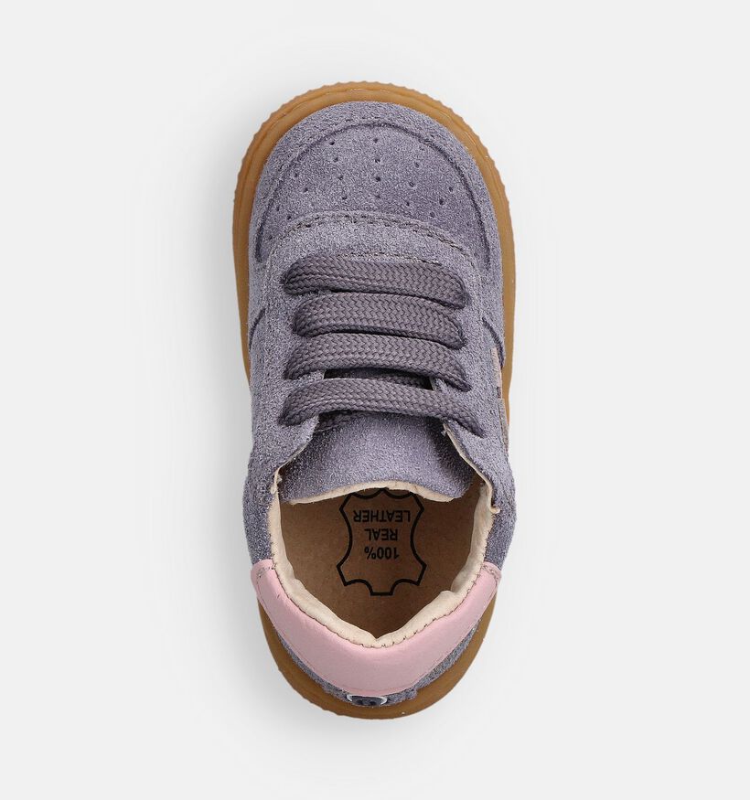 Shoesme Paarse/Roze Babyschoenen voor meisjes (363191) - geschikt voor steunzolen