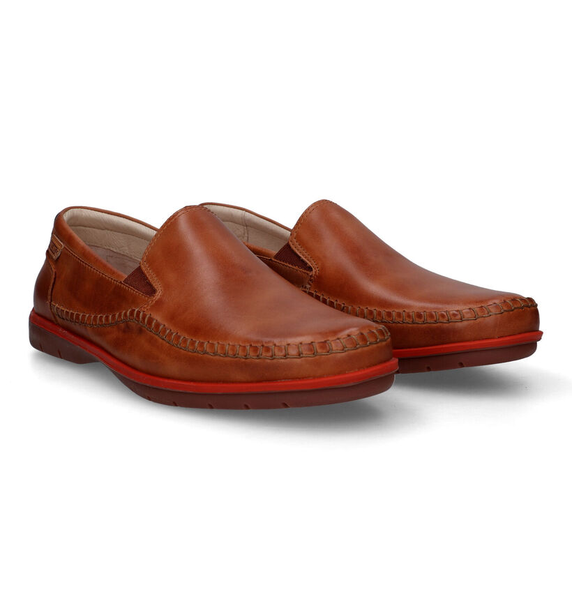 Pikolinos Marbella Chaussures à enfiler en Cognac pour hommes (323371) - pour semelles orthopédiques