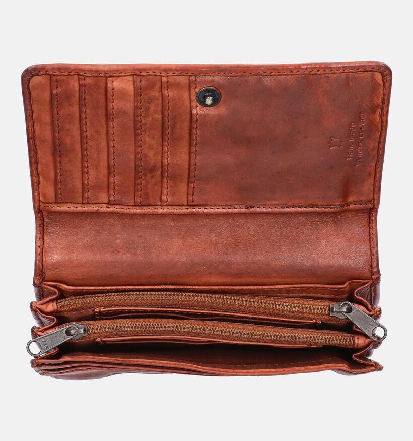 Bear Design Cognac Overslagportemonnee voor dames (358896)