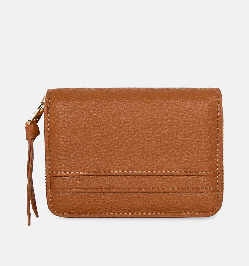 Laurent David Cognac Portemonnee met Rits voor dames (381578)