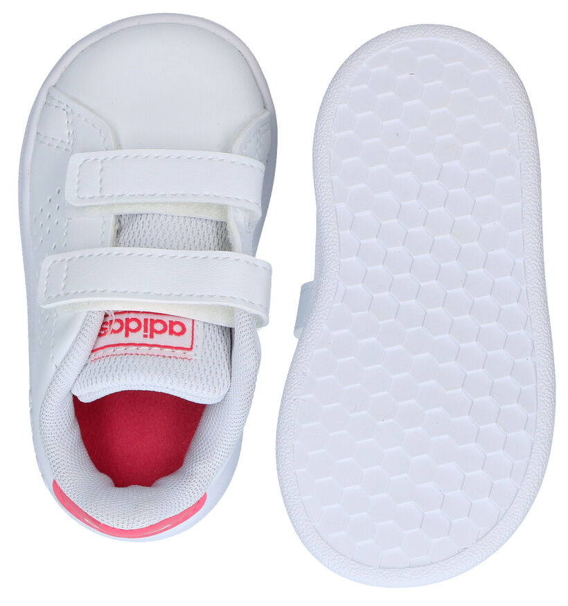 adidas Advantage I Witte Babysneakers in kunstleer (284709)